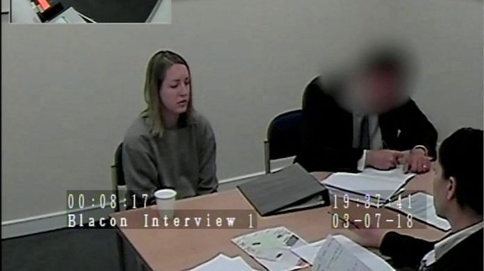 Lucy Letby speaks during her interrogation, in Chester, Britain | Screengrab: Cheshire Constabulary/Handout via Reuters