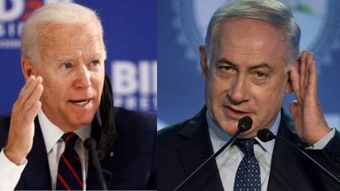 File photos of Biden & Netanyahu | Twitter/PTI