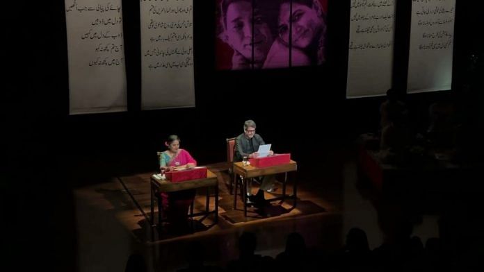 Shabana Azmi and Kanwaljit Singh reprise their role of Shaukat Kaifi and Kaifi Azmi for Delhi's audience at Siri Fort Auditorium | Photo: Instagram/@delhitheatrefestival