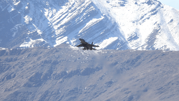 File photo of IAF fighter jet in Leh | ANI