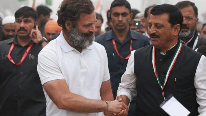 MLA Mamman Khan (right) with Congress leader Rahul Gandhi | Photo: By special arrangement