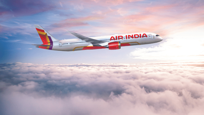 Representational image of Air India’s new aircraft | Photo: airindia.com