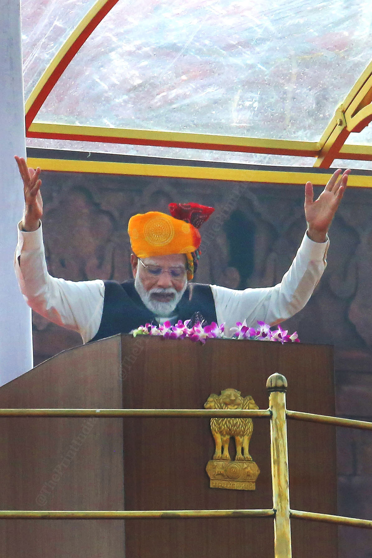 Prime Minister Narendra Modi during the 77th Independence Day | Photo: Praveen Jain | ThePrint