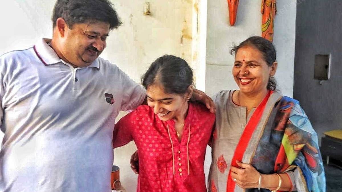 Ritasha with her parents | Praveen Jain | ThePrint
