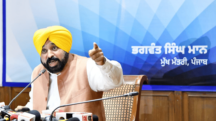 At a press briefing in Chandigarh, Punjab CM Bhagwant Mann underlined that he would not compromise on the rights of his people | By Special Arrangement