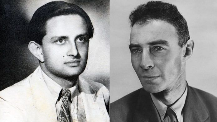 File photo of Vikram Sarabhai and J Robert Oppenheimer | Commons