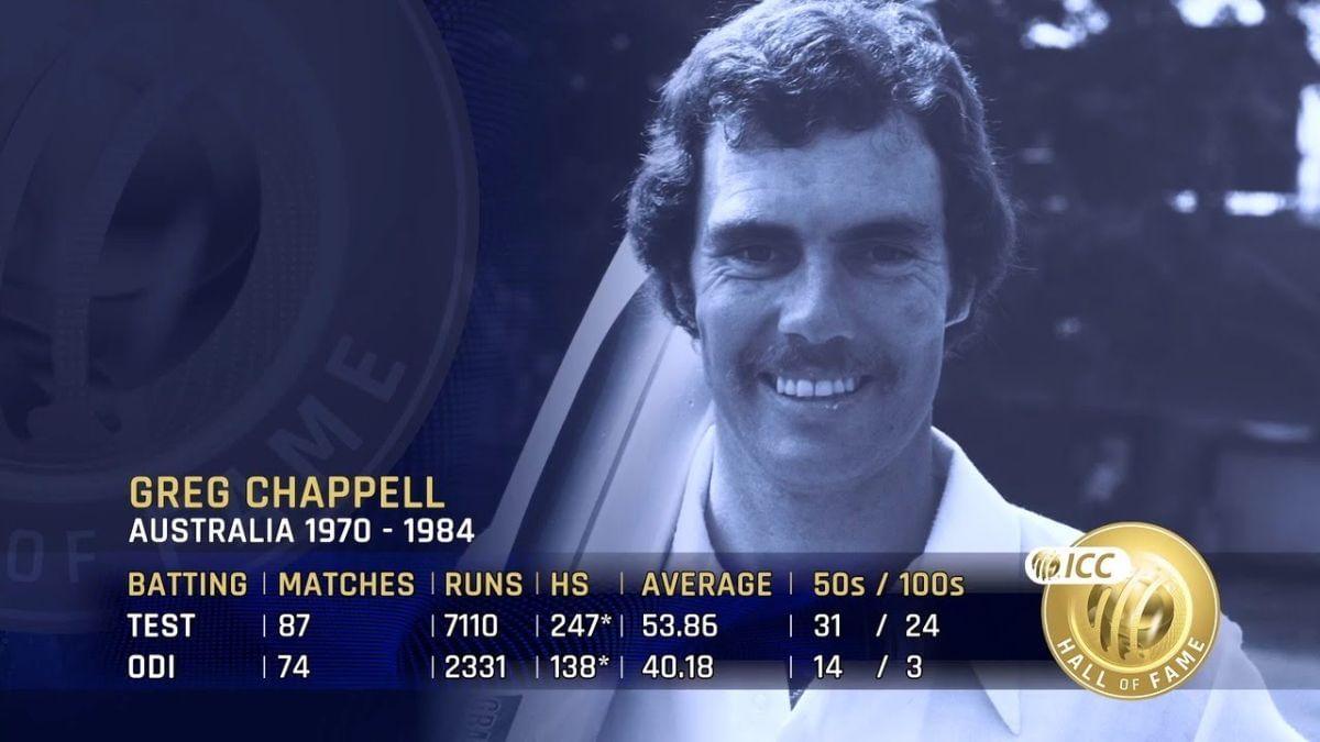 Greg Chappell dominated bowlers from the first ball, positive mindset