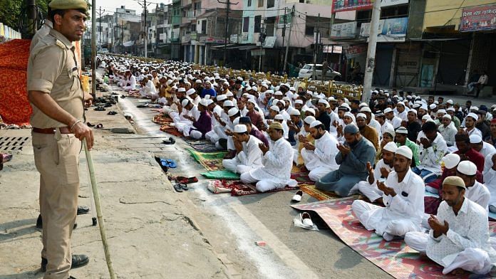 The 1980 riots took place on the day of Eid. Representational image of Moradabad residents offering Eid prayers in 2022 | ANI