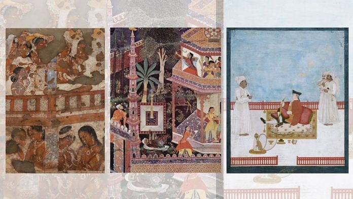 Court painting from the Hindu, Muslim and British rules in India (left to right) | Representational image | Commons