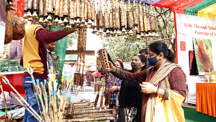 Representational photo of traditional artisans at a trade fair | ANI