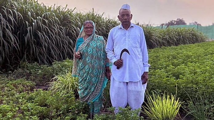 Sahebrao and Satyabhama Athare, smallholder farmers in Umberkhed village, Maharashtra. | Photo: Fehmi Mohammed