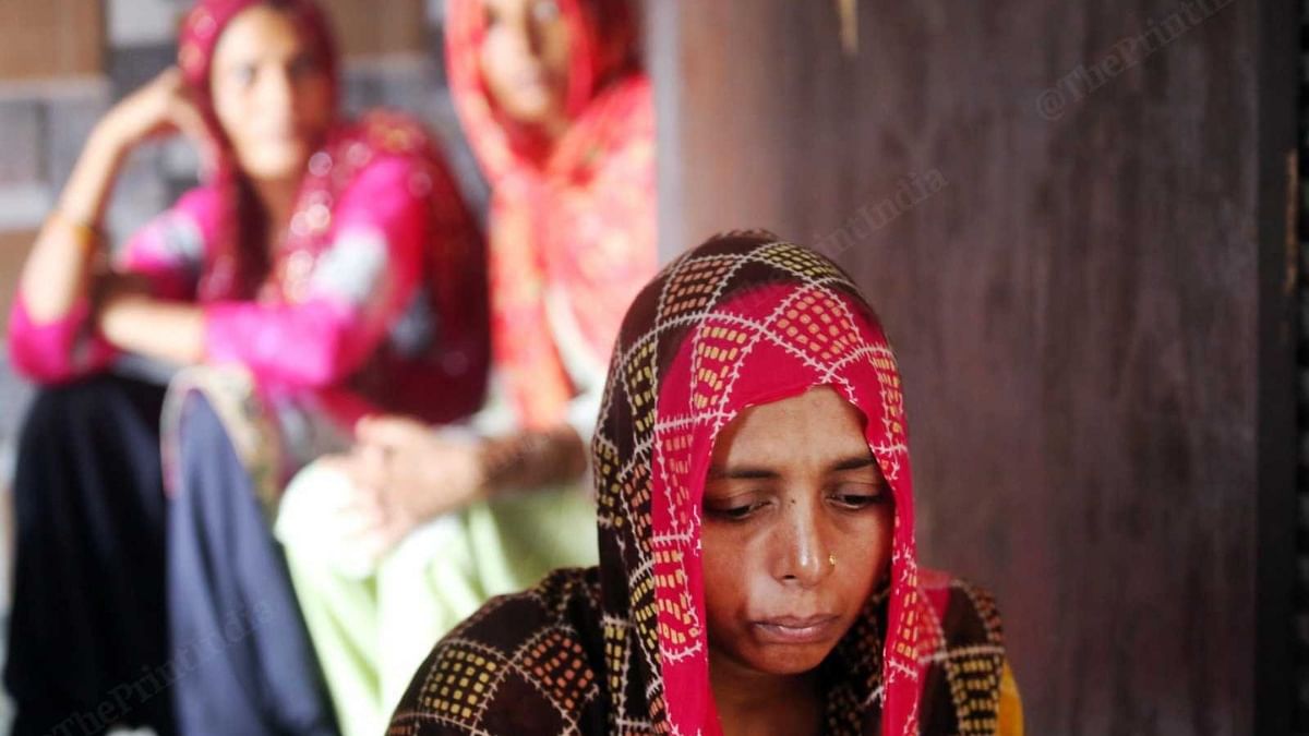 Waqeela, wife of slain Home Guard Neeraj, at her Nuh home | Praveen Jain | ThePrint