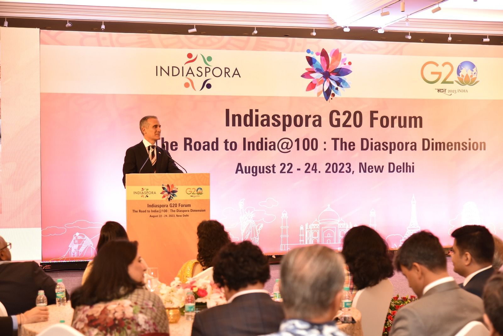 Indian diaspora event in Delhi looks to set tone for G20 summit, aims to  become 'Davos of India'