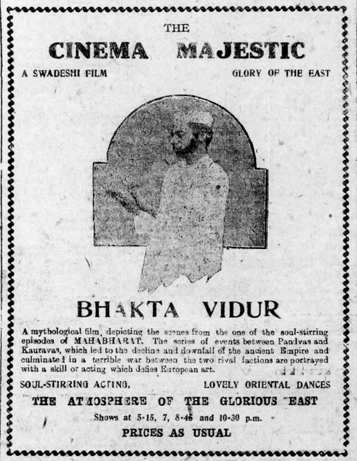 Bhakta Vidur poster | Bombay Chronicle 