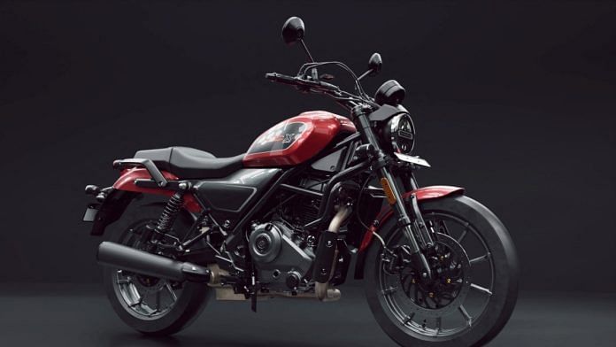 A Scrambler 400 X bike is displayed in this handout image obtained by Reuters on July 18, 2023 | Reuters