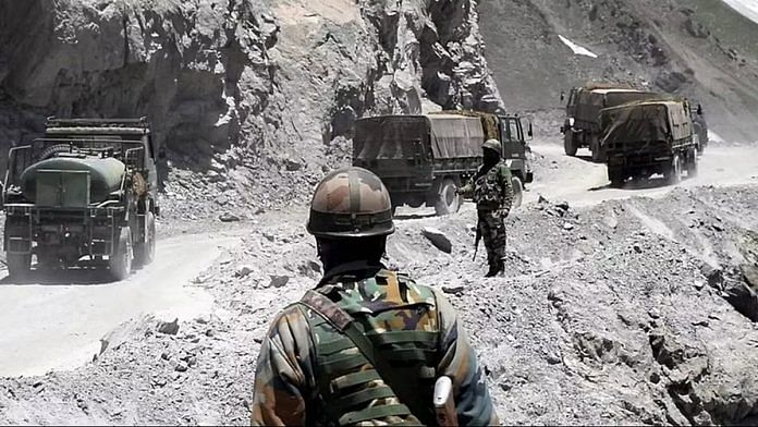 Indian Army convoy moving towards LAC | ANI file photo