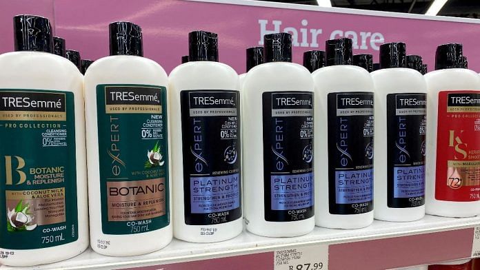 TRESemme products, a Unilever Plc brand are seen on a shelf at a store in Johannesburg, South Africa | Reuters file photo