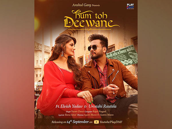 Urvashi Rautela, Elvish Yadav’s romantic song ‘Hum toh Deewane’ poster, release date out