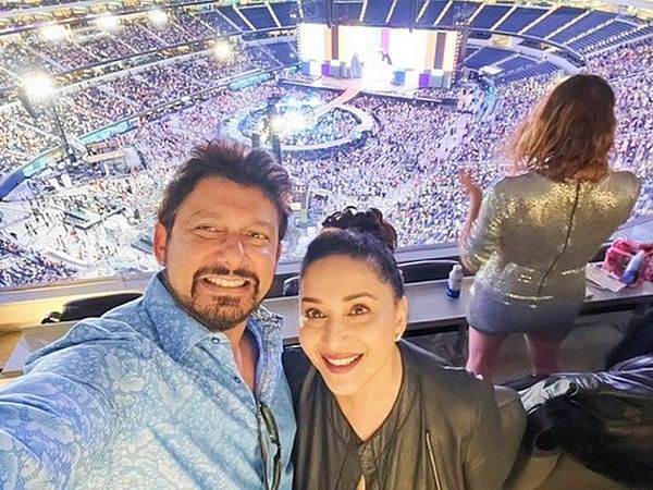 Madhuri Dixit attends Beyonce's concert with husband Shriram Nene