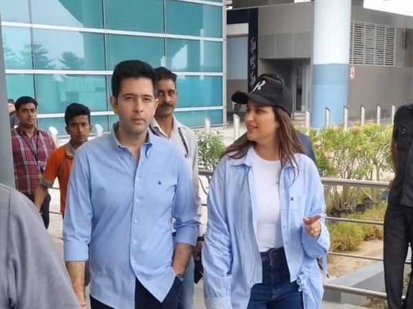 Parineeti, Raghav twin in blue as duo spotted at airport ahead of marriage