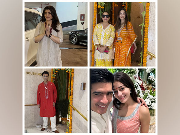 Ganesh Chaturthi 2023: Raveena Tandon, Janhvi Kapoor and others celebs arrive at Manish Malhotra's residence 
