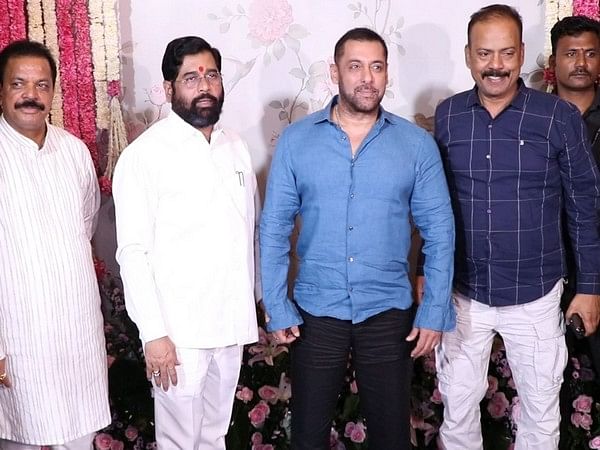 Salman Khan, CM Eknath Shinde arrive at Arpita Khan Sharma’s residence for Ganpati celebrations