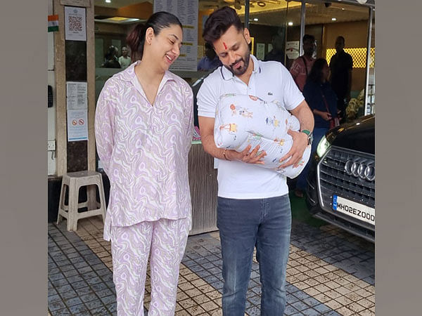 Rahul Vaidya, Disha Parmar make first appearance with their baby