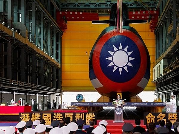 Taiwan unveils first-ever domestically built submarine