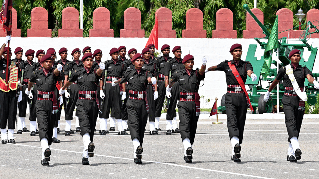 File photo of first batch of Agniveers of Parachute Regiment during the passing out parade in Bengaluru | ANI