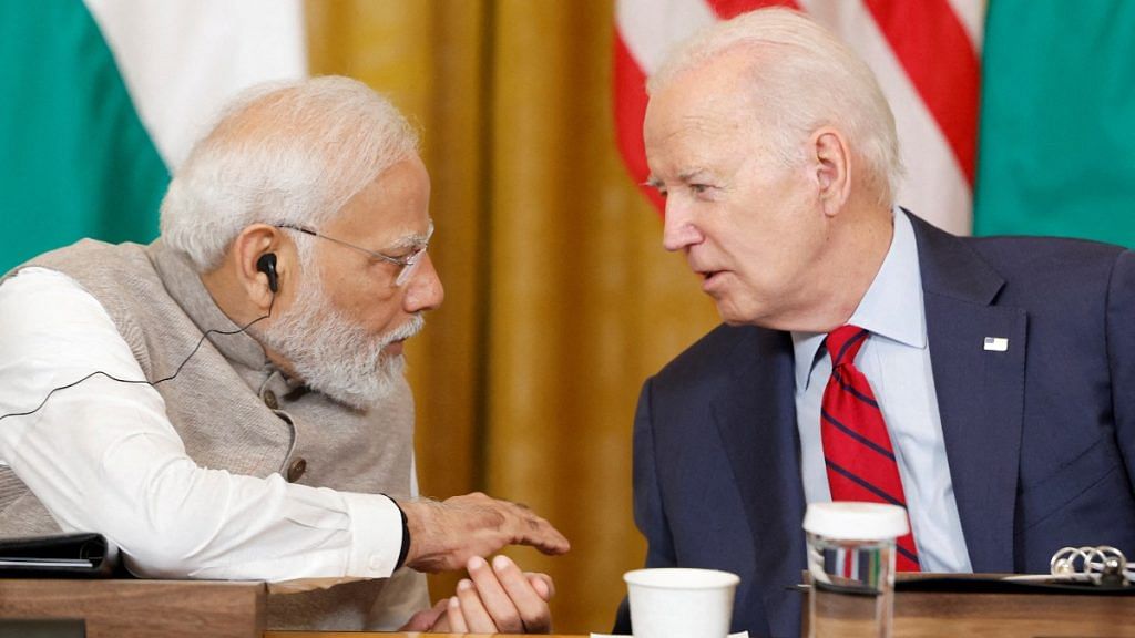 File photo of US President Joe Biden and Prime Minister Narendra Modi | Reuters/Evelyn Hockstein