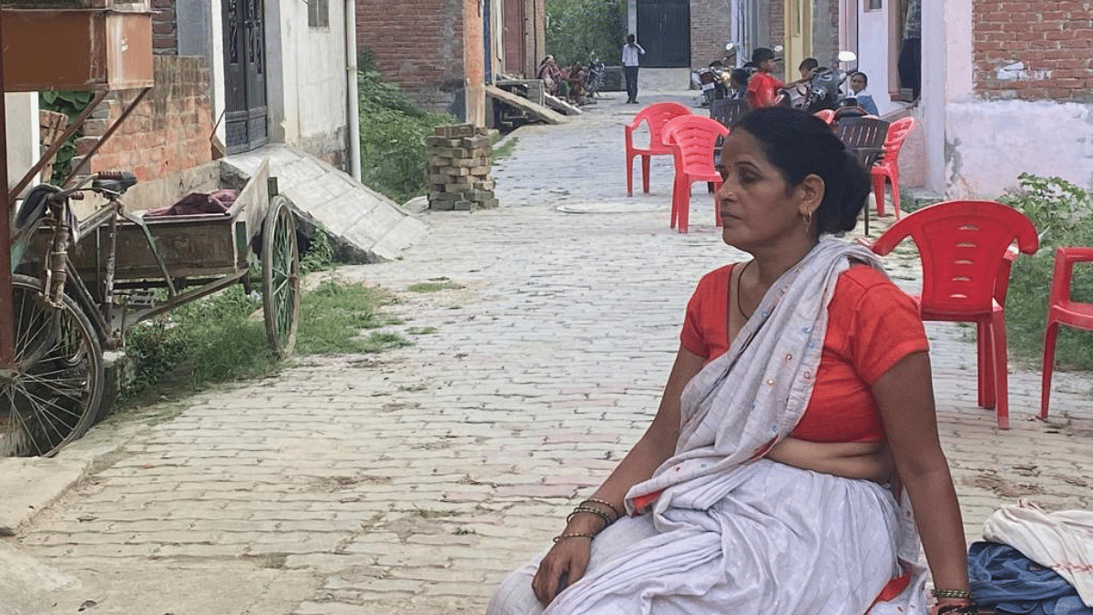 Chhaya Srivastava, victim’s mother, outside her house in Dubagga | Shikha Salaria | ThePrint
