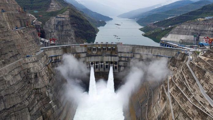 The Baihetan hydropower plant is seen on the border between Qiaojia county of Yunnan province & Ningnan county of Sichuan Province, China | cnsphoto via Reuters