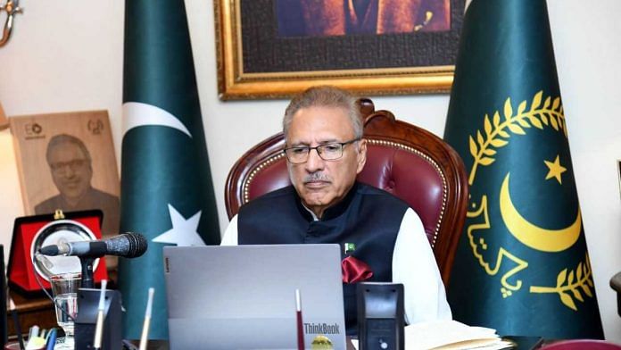 File photo of Pakistan President Arif Alvi | ANI