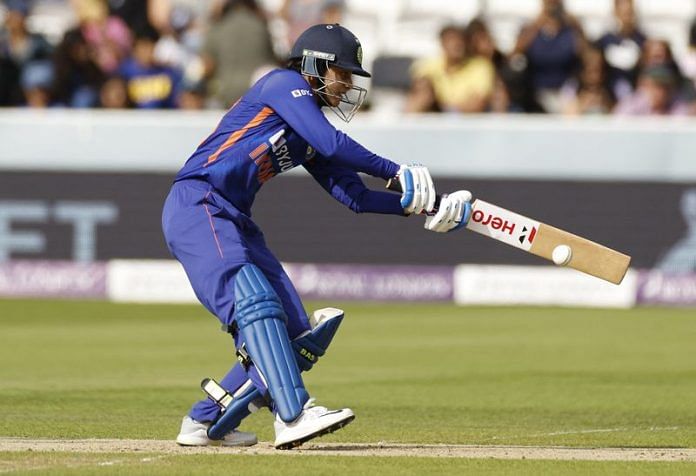 India's Smriti Mandhana in action | Action Images via Reuters