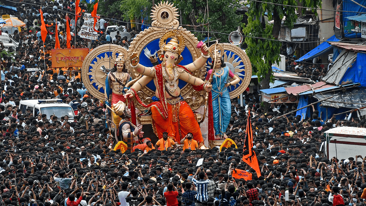 British got threatened by Ganesh puja on Mumbai streets. Tilak began it ...