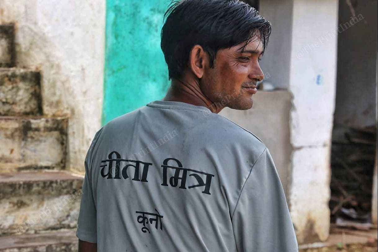 A cheetah mitra wearing the official T-shirt | Praveen Jain | ThePrint