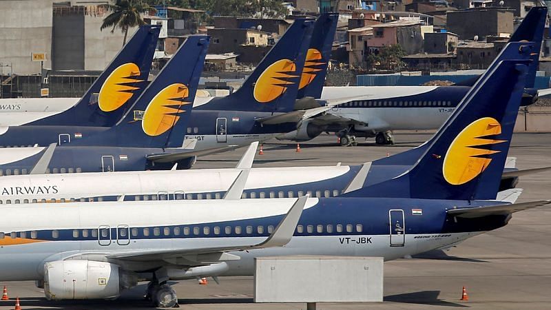 Jet Airways aircrafts are seen parked at the Chhatrapati Shivaji Maharaj International Airport in Mumbai | Reuters