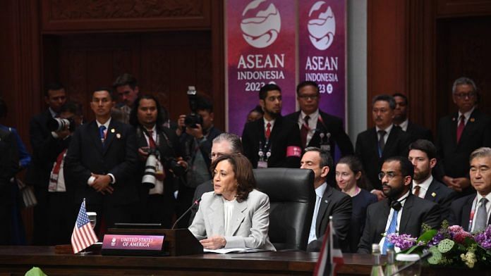 US Vice-President Kamala Harris at the ASEAN-US Summit in Jakarta, Indonesia, Wednesday | X/@ASEAN