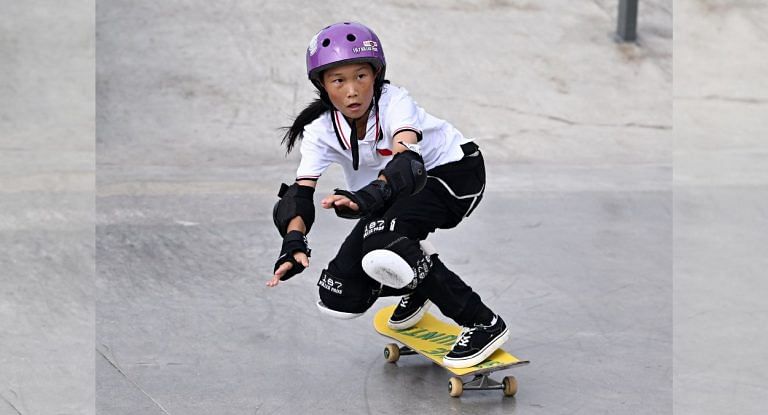 Skateboarder Cui Chenxi, 13, becomes China’s youngest Asian Games gold medallist