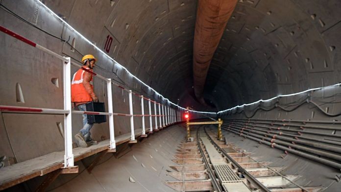 An under-construction station of the Delhi-Ghaziabad-Meerut RRTS corridor | Photo: ANI