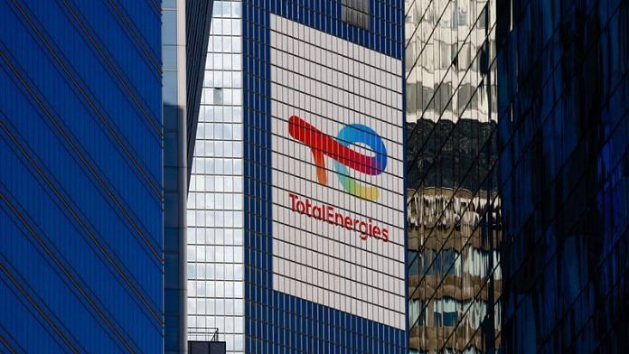 The logo of French oil and gas company TotalEnergies is seen at the company's headquarters skyscraper in the financial and business district of La Defense, near Paris, France September 14, 2023 | Reuters