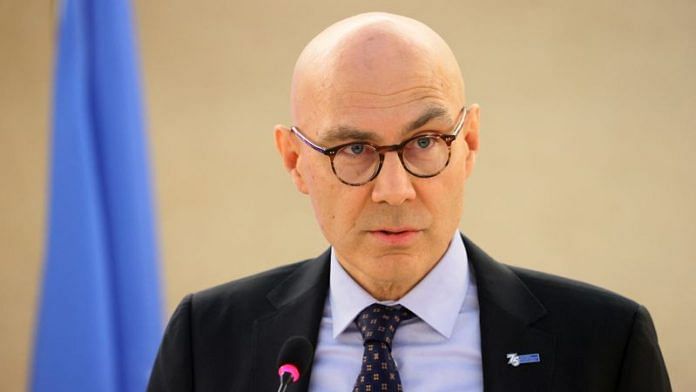Volker Turk, United Nations High Commissioner for Human Rights, attends the Human Rights Council at the United Nations in Geneva, Switzerland February 27, 2023 | Reuters
