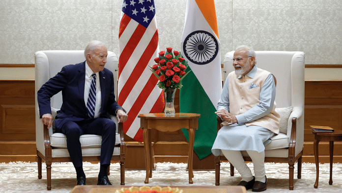 PM Narendra Modi during his bilateral meet with US President Joe Biden | Credit: X/@narendramodi