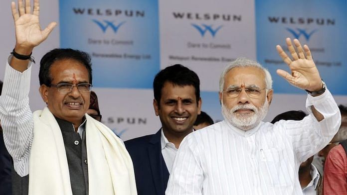 File photo of Narendra Modi and Shivraj Singh Chouhan | Photo: Vivek Prakash