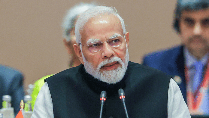Prime Minister Narendra Modi delivers his remarks during at the G20 Summit at the Bharat Mandapam, Pragati Maidan in New Delhi | ANI