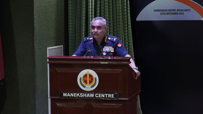 Army chief General Manoj Pande delivers keynote address at inauguration of SF Rodrigues Memorial Lecture | Pic credit: X/@SpokespersonMoD