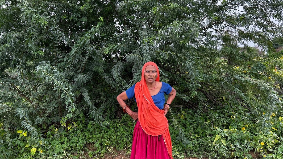 Bhanwari stands at the spot where she was gang raped. She lives in the same village as the accused. She saw them build houses, get jobs, marry off their children, and restore their honour while she was boycotted. | Jyoti Yadav | ThePrint