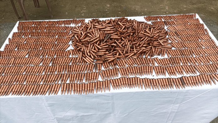 Ammunition seized by security personnel on 11 September in Mizoram | By Special Arrangement