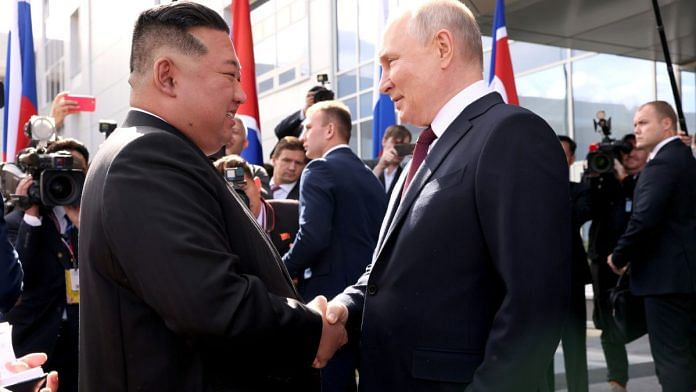 Kim Jong-un and Vladimir Putin (2023-09-13) | Wikimedia commons