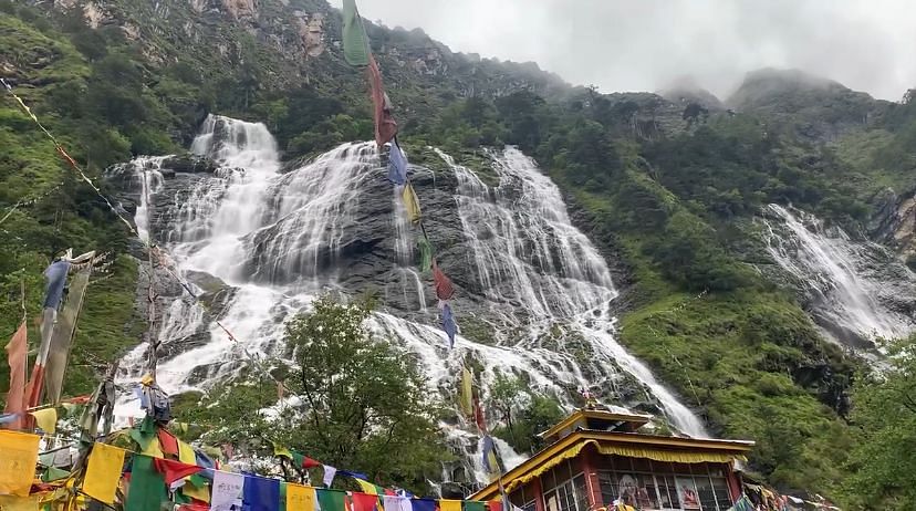 The Holy Waterfall or Chumi Gyatse falls near Tawang, located along the LAC | Karishma Hasnat, ThePrint
